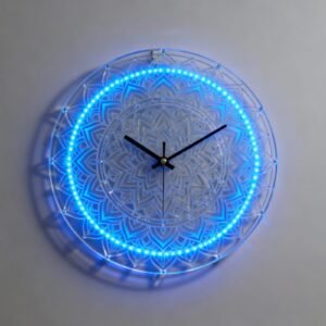 Acrylic Mandala design clock